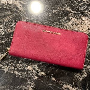 Red MK wallet